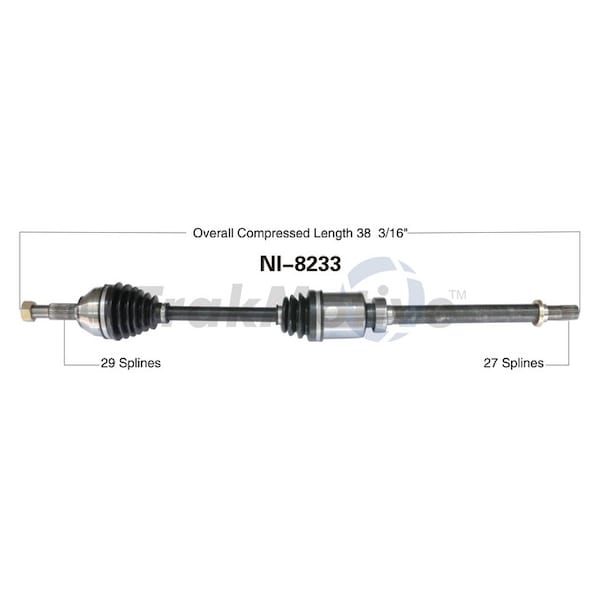 Surtrack Axle Cv Axle Shaft, Ni-8233 NI-8233 - main